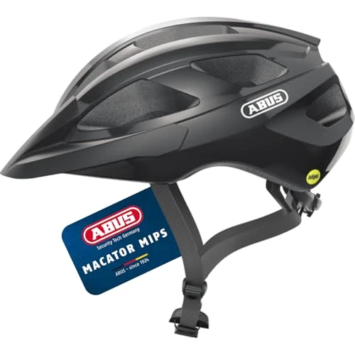 Offerta a tempo: ABUS Macator MIPS - casco da bici per principianti con visiera - adatto a persone con codino - per uomo e donna - 19% da 89.95 € a 72.50 €