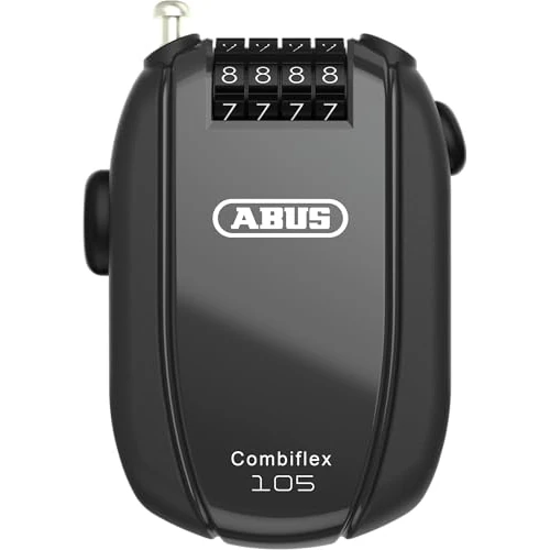 ABUS Combiflex Fahrradschloss, Schwarz, 105 cm