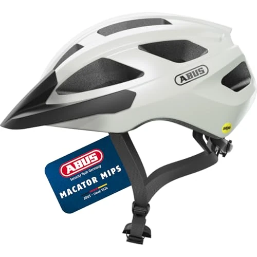 Offerta a tempo: ABUS Macator MIPS - casco da bici per principianti con visiera - adatto a persone con codino - per uomo e donna - 38% da 89.95 € a 55.99 €