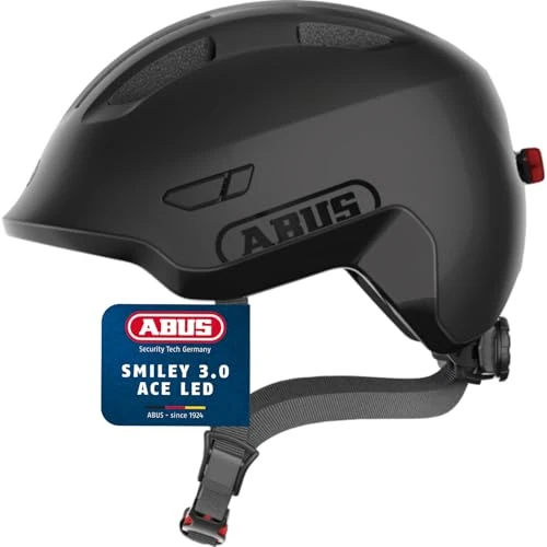 Oferta limitowana: ABUS Kask Dziecięcy Smiley 3.0 ACE LED, Czarny, Rozmiar M z 219.99 zł na 219.99 zł (oszczędź 0.00%)