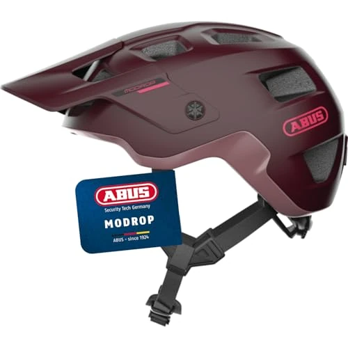 ABUS Casco MTB MoDrop - casco de ciclismo robusto con buena ventilación para ciclistas de montaña - ajuste personalizado - unisex