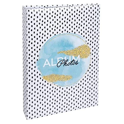 Limited-time offer: Exacompta - Ref. 62773E - Photo album with pockets BRIGHT - 300 photos 10x15cm - 100 pages - size 22.5x32.5 cm - printed paper cover covered with a glossy protective film - gold marking from 12.77 £ to 12.77 £ (save 0.00%)