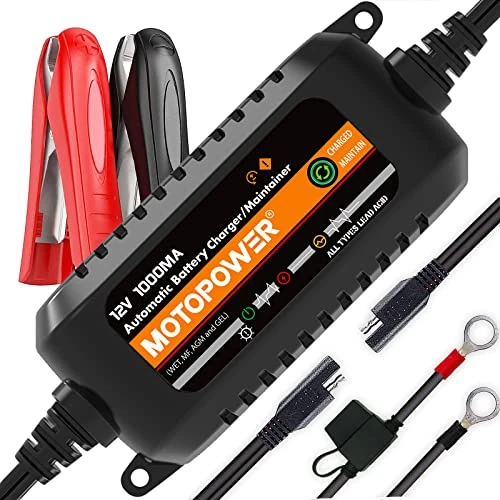 Oferta limitada: MOTOPOWER MP00205B 12V 1000mA Cargador Automático de Batería | Protección contra sobrecarga, Desulfator, para plomo-ácido (Wet, Gel, AGM) de 26.99 € a 26.99 € (ahorro 0.00%)