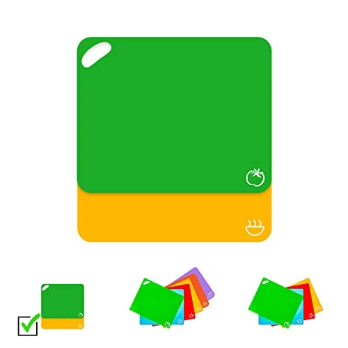 Offre limitée : Axer 2 pcs Planche à Découper Plastique code couleur sans BPA de 15.99 € à 8.99 € (43.78% de remise)