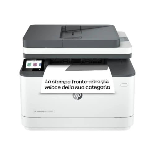 Offerta a tempo: HP LaserJet Pro MFP 3102fdw 3G630F, Stampante Multifunzione A4, Stampa Fronte e Retro Automatico in b/n, 33 ppm, USB Host, Wi-Fi, Ethernet, Fax, ADF, Smart, Bianca - 0.00% da 262.52 € a 262.52 €