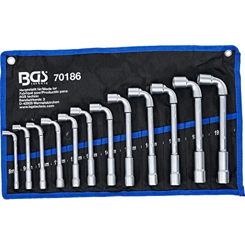 Offerta a tempo: BGS 70186 | Serie di chiavi a pipa | 8-19 mm | 12 pz. - 15% da 64.07 € a 54.45 €