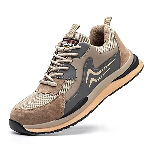 Oferta limitada: Zapatos de Seguridad Calzado de Seguridad Zapatillas de Seguridad Zapatos de Trabajo Comodos Ultraligeras Transpirables Hombre Mujer Beta Brown EU 37 de 49.95 € a 42.83 € (ahorro 14%)