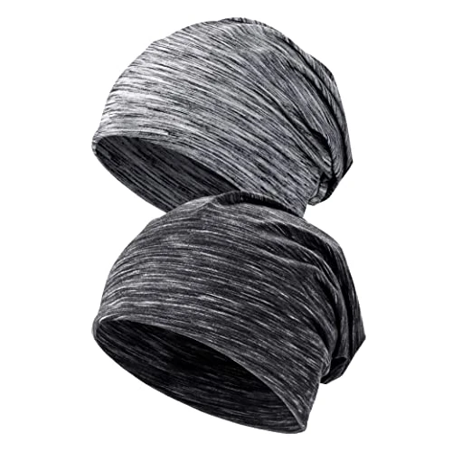 Offerta a tempo: Kiiwah 2 Pezzi Berretto Uomo Donna Invernale, Unisex Beanie Berretto per Sci Running Sonno (Nero, Grigio) - 0.00% da 14.99 € a 14.99 €