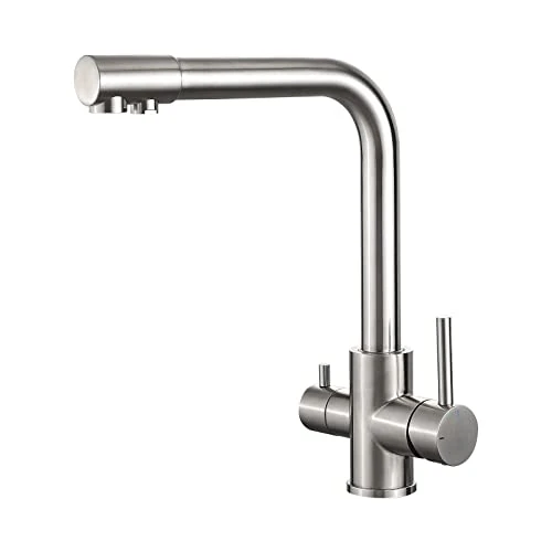 Offerta a tempo: IBERGRIF M22109A Rubinetto Filtro Acqua 3 Vie, Rubinetti Cucina Miscelatore Lavello — 12% da 65,99 € a 58,19 €