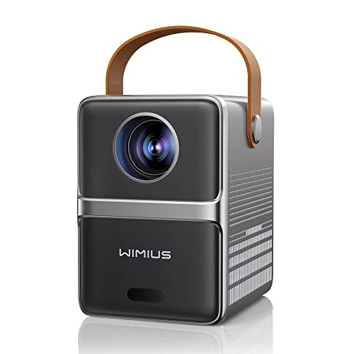 【Korte schiet】 Mini-beamer met wifi, bluetooth, 18000 lumen, draagbare projector, WiMiUS mini-projector, ondersteunt 1080p Full HD-beamer 5G wifi voor thuisbioscoop, iOS/Android/Loptop/USB/PS5/AV