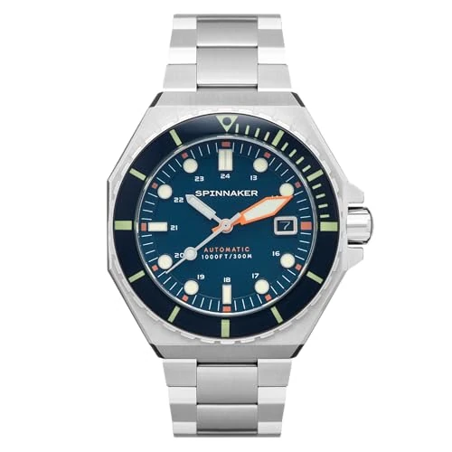 Offerta a tempo: Spinnaker Dumas SP-5081 - Orologio automatico da uomo a 3 lancette con cinturino in acciaio inossidabile massiccio, 44 mm, Blu lapislazzuli, Bracciale - 0.00% da 352.95 € a 352.95 €