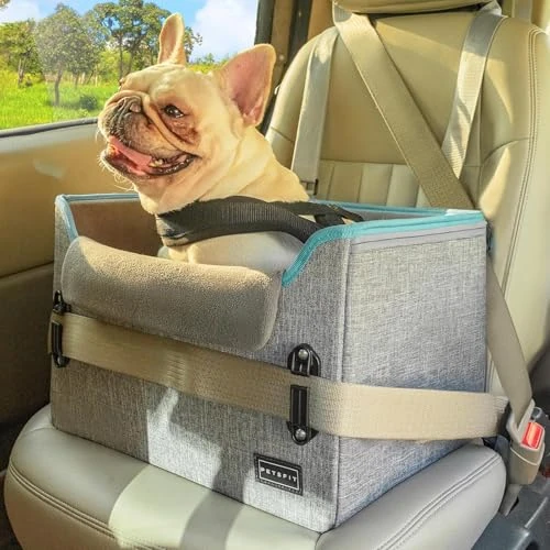Oferta limitowana: PETSFIT Fotelik samochodowy dla psa z klamrami do mocowania pasa bezpieczeństwa, fotelik samochodowy dla małego psa z regulowaną wysokością, przednie i tylne siedzenie, szary z 214.91 zł na 214.91 zł (oszczędź 0.00%)
