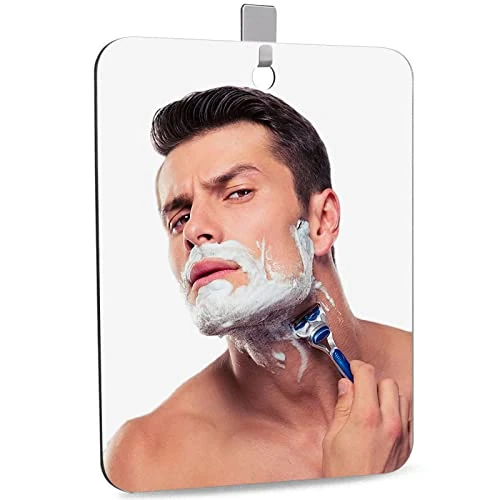 Tijdelijke aanbieding: DFLLLO scheerspiegel douchespiegel reis spiegel douche scheren spiegel voor douche campingspiegel kinderspiegel bad hangspiegel klein rahmenlos spiegel 28cm×19cm, incl. 1 zelfklevende haak van 13.90 € naar 13.90 € (0.00% korting)