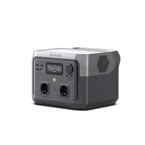 Offerta a tempo: ECOFLOW Centrale Elettrica Portatile RIVER 2 MAX, Batteria LiFeP04 da 512Wh/ ricarica rapida in 1 ora, Uscita fino a 1000W, Generatore solare (pannello non incluso) per campeggio/camper - 0.00% da 399.00 € a 399.00 €