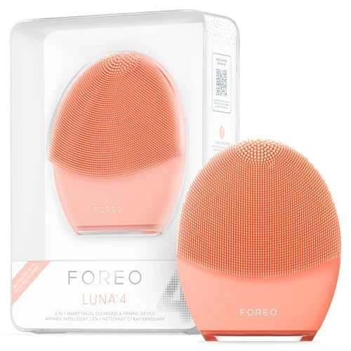 FOREO LUNA 4 Gezichtsreinigingsborstel, verstevigende gezichtsmassager, anti-aging gezichtsborstel, verbetert de absorptie van huidverzorgingsproducten - eenvoudige gezichtsverzorging - evenwichtige
