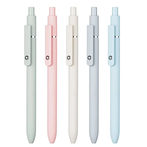 Offerta a tempo: Zennyth 5 penne gel ad asciugatura rapida, inchiostro nero 0,5 mm a punta fine Premium retrattile Roller Ball Gel Penne - 37% da 14.99 € a 9.49 €