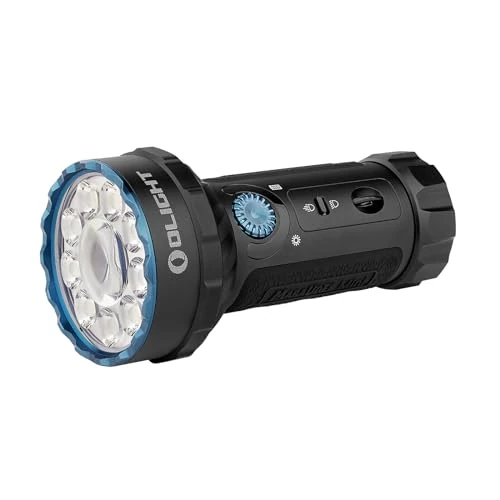 Offre limitee: OLIGHT Marauder Mini Lampe Torche LED Ultra Puissante 7000 Lumens Rechargeable RVB Lumièrede Poche Tactique Militaire avec Projecteur et Diffuseur, IPX8 Étanche pour Camping Sauvetage(Noir) de 219.95 EUR a 175.96 EUR (economie 20%)
