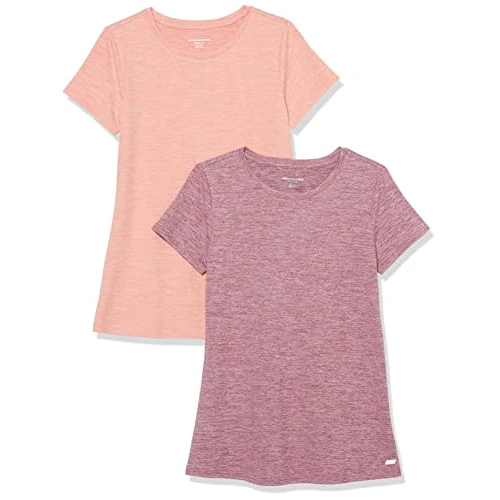 Limited offer: Amazon Essentials Women's Active Quick Dry Tech Stretch Workout Gym Short-Sleeve Crewneck T-Shirt, Multipacks from 10.74 EUR to 10.74 EUR (save 0%)