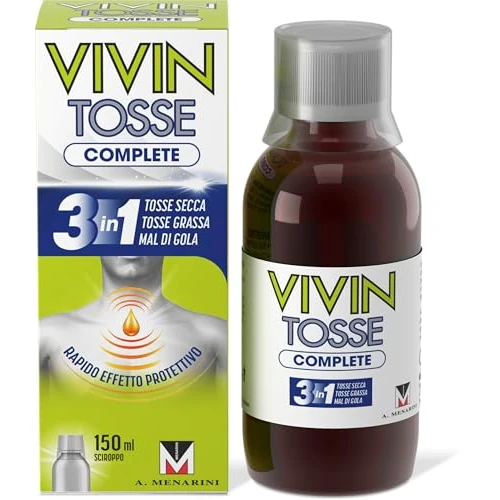 Offerta a tempo: Vivin Tosse Complete - Sciroppo per Mal di Gola - 150ml — 51% da 11,90 € a 5,81 €