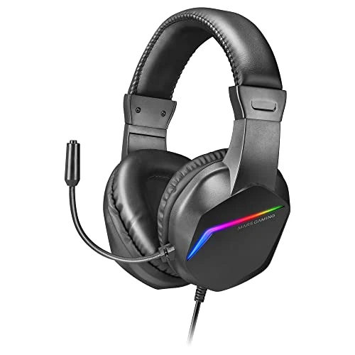 Offre limitée : Mars Gaming MH122, Casque de Jeu FRGB Over Ear avec Microphone, Son HiFi, Annulation du Son, Ultra Léger, PS4 PS5 Xbox Switch Switch 2 Tablet Windows Mac, Noir de 16.90 € à 16.90 € (0.00% de remise)