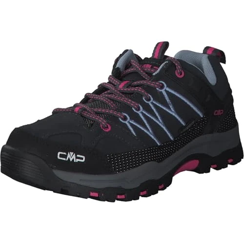 CMP Kids Rigel Low Trekking Shoes Wp, Scarpe da trekking Unisex - Bambini e ragazzi, Titanio-Skyway, 29 EU