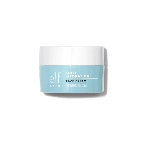e.l.f. Skin Mini Holy Hydration! Crème hydratante pour le visage pour nourrir et repulper la peau, infusée avec de l'acide hyaluronique, végétalien et sans cruauté envers les animaux