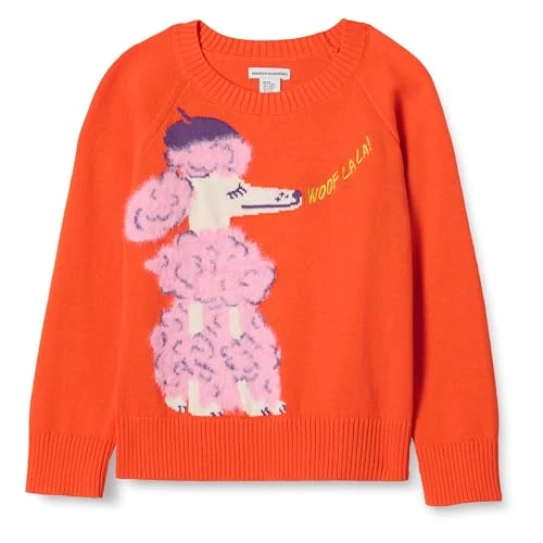 Oferta limitada: Amazon Essentials Jersey con Cuello Redondo Niña, Rojo Tomate, 11-12 años de 26.40 € a 10.85 € (ahorro 58.9%)