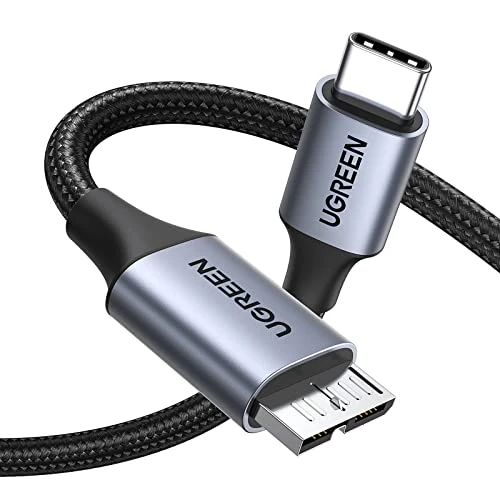 Limited-time offer: UGREEN 10Gbps USB C to Micro B Cable 1.5FT for External Hard Drive from $8.99 to $7.99 (save 11%)