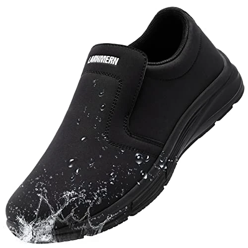 Limited-time offer: LARNMERN Non Slip Chef Shoes for Men Waterproof Work Shoes,Black,9.5 UK from 32.90 £ to 32.90 £ (save 0.00%)