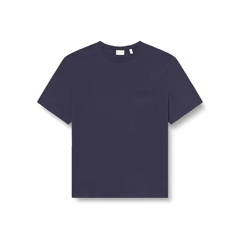 Zeitlich begrenztes Angebot: Gant Herren REG Shield SS T-Shirt, Evening Blue, XXS von 50.00 € auf 21.75 € (57% Rabatt)