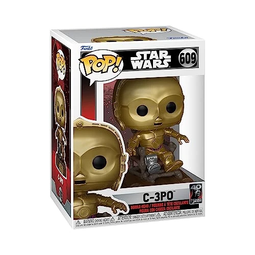 Funko Pop! Star Wars: RotJ 40th - C-3PO - C3P0 in Chair- Figura in Vinile da Collezione - Idea Regalo - Merchandising Ufficiale - Giocattoli per Bambini e Adulti - Movies Fans
