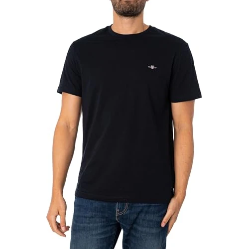 Limited-time offer: GANT Mens Fit Shield T-Shirt Black L from 52.44 £ to 23.71 £ (save 54.79%)