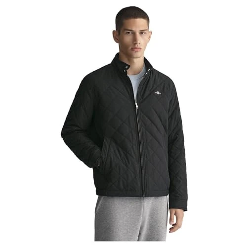 Oferta limitada: GANT Chaqueta para hombre, color negro, estándar, Negro, M de 220.00 € a 154.00 € (ahorro 30%)