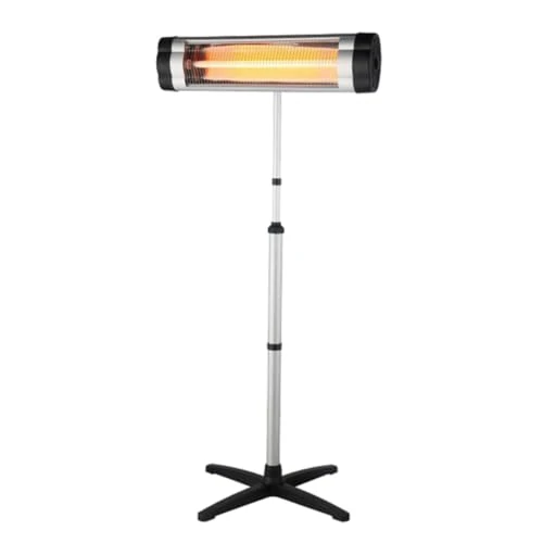 Offerta a tempo: Melchioni Family LAVIK, Stufa elettrica da esterno e interno, 2000W, 2 in 1, a Pavimento o a Parete, Piantana, Asta allungabile fino a 2 mt, Termostato, Protezione contro il surriscaldamento,158640047 - 7% da 99.90 € a 92.82 €