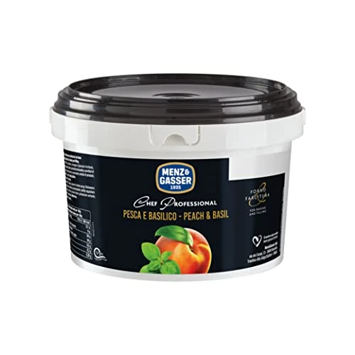 Offerta a tempo: Menz&Gasser Preparato di Pesca e Basilico Chef Professional Secchiello, per Forno e Farcitura, 1 Secchiello x 2,0 kg - 0.00% da 14.47 € a 14.47 €