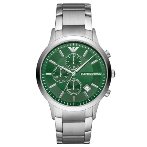 Offerta a tempo: Emporio Armani Orologio Cronografo Al Quarzo Da Uomo Con Cinturino In Acciaio Inossidabile AR11507 — 19% da 193,49 € a 156,70 €