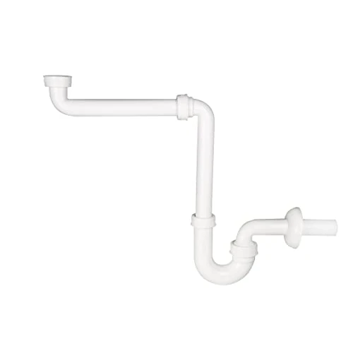 Offre limitée : CR C1LU2 Salle de Bain Siphon Libre pour lavabo – Gain de Place – 1 Voie 1" 1/4 – Sortie ø40, Blanc de 13.90 € à 13.90 € (0.00% de remise)