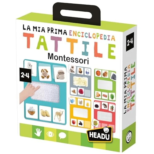 Limited-time offer: Headu La Mia Prima Tactile Montessori Encyclopedia Play and Discover with Special Tiles It53580 Educational Game for Children 2-4 Years Designed in Italy from 27.61 GBP to 27.61 GBP (save 0%)