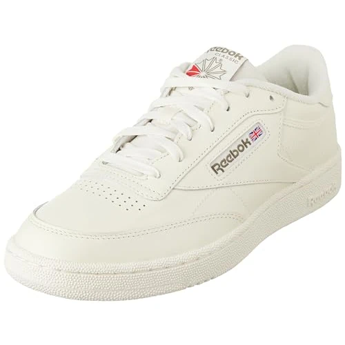 Offerta a tempo: Reebok Club C 85, Scarpe da Ginnastica Uomo, CHALK/CHALK/HUNGRN, 38.5 EU - 7% da 100.00 € a 92.95 €