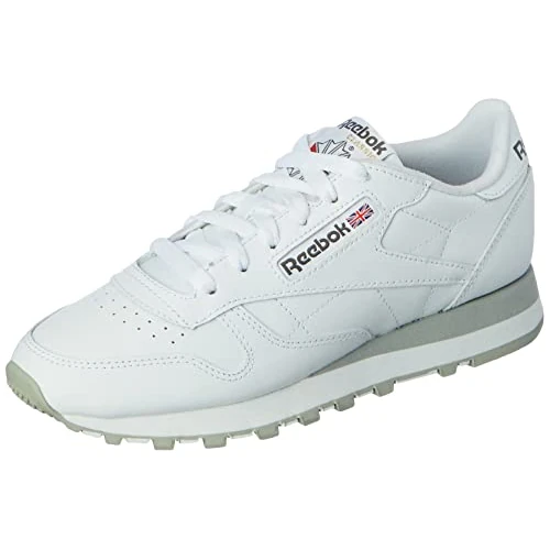 Offerta a tempo: Reebok Classic Leather, Sneaker Unisex - Adulto, Ftwr White Pure Grey 3 Pure Grey 7, 36.5 EU - 49% da 90.00 € a 45.87 €