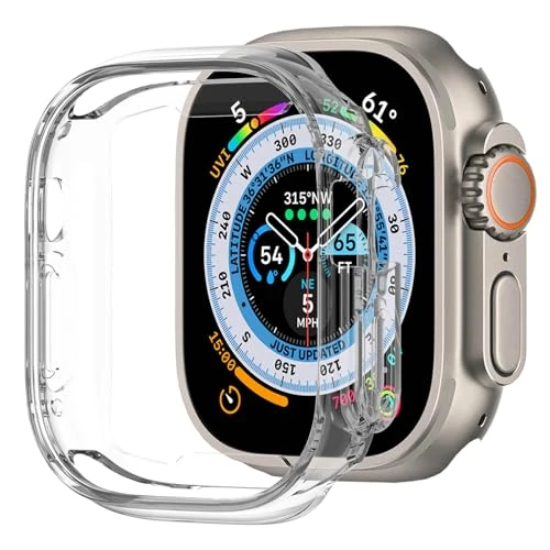 Offerta a tempo: BOTOMALL Custodia protettiva compatibile con Apple Watch Ultra 2/Ultra 49 mm, in morbido TPU, flessibile, sottile, leggera, protettiva per iWatch [nessuna protezione per lo schermo anteriore] - 0.00% da 15.19 € a 15.19 €