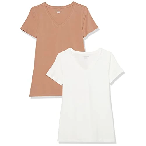 Limited offer: Amazon Essentials Women's Regular-Fit Short-Sleeve T-Shirt (Crewneck and V-Neck Options), Multipacks from 14.00 EUR to 14.00 EUR (save 0%)