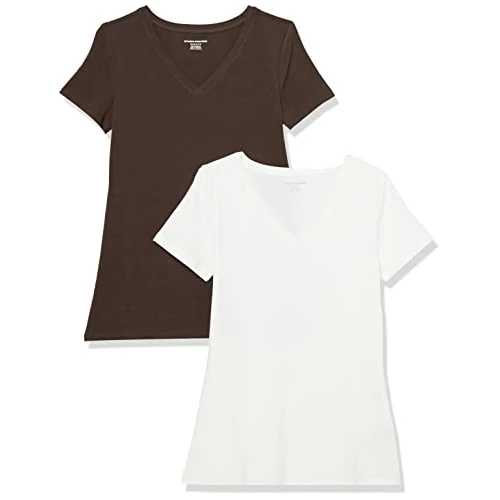 Limited offer: Amazon Essentials Women's Regular-Fit Short-Sleeve T-Shirt (Crewneck and V-Neck Options), Multipacks from 15.21 EUR to 14.60 EUR (save 4%)