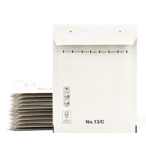 Limited offer: Padded Envelopes Mailing Envelopes Paper Bags with Bubble Inner White Peel and Seal Mailing Bags - Ofiturie (100 Envelopes, 180 x 260mm) from 51.16 EUR to 51.16 EUR (save 0%)