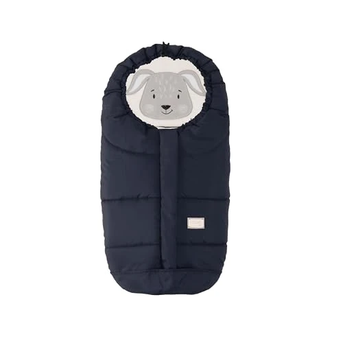Offerta a tempo: Nuvita 9205 Ovetto Cuccioli | Sacco Universale per Seggiolini Auto con Animaletti | Perfetto per Bambini da 0 a 6 Mesi (80 cm) | Resistente al Freddo fino a -10°C | Blu Notte - 0% da 56.90 € a 56.90 €