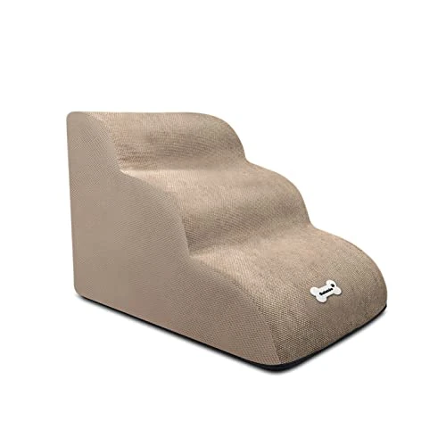 Offerta a tempo: Galatée Scale Per Animali Domestici cane, Scale Morbide con Rivestimento Lavabile e Cerniera, Gradini Per Rampe Facili Da Scalare cane, Rampe Per Divano Letto(Kaki Chiaro) - 0.00% da 54.99 € a 54.99 €