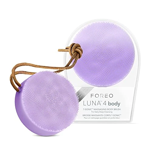 Limited-time offer: FOREO LUNA 4 body Lavender - Massage Body Brush - Whole Body Cleanser & Exfoliator - Exfoliating Body Scrubber - for Lymphatic Drainage & Ingrown Hair Treatment - 100% Waterproof - USB-Rechargeable from 139.00 £ to 119.00 £ (save 14%)