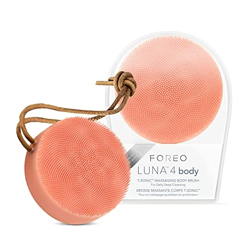 Offerta a tempo: FOREO LUNA 4 body, spazzola corpo massaggiante, Dispositivo detergente ed esfoliante corpo, Scrub corpo per peli incarniti, Trattamento per linfodrenaggio, Ricaricabile con USB, Peach Perfect - 41% da 159.00 € a 94.05 €