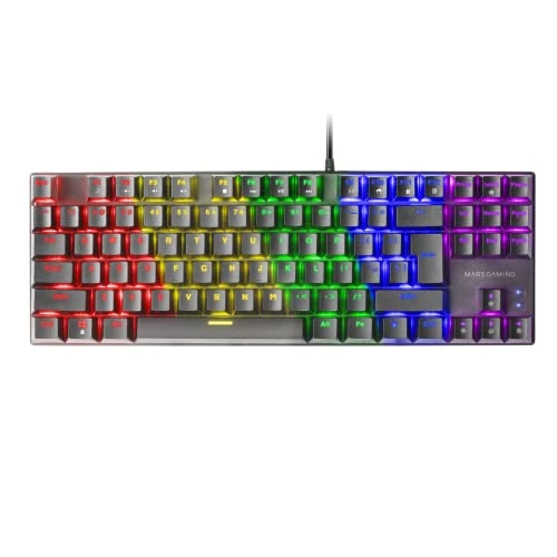 Offerta a tempo: Mars Gaming MK80 Nero, Tastiera Gaming Meccanica TKL FRGB, Antighosting, Switch Meccanico Marrone, Lingua US - 0.00% da 19.90 € a 19.90 €