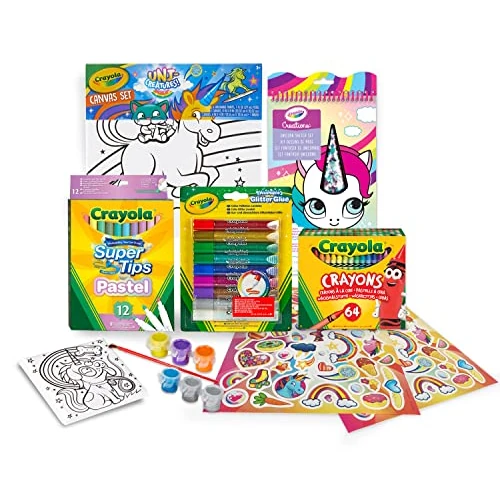 Tijdelijke aanbieding: Crayola - Eenhoorn kleur- en schilderset met stickers, creatieve activiteit en cadeau voor kinderen, leeftijd 6+ van 39.99 € naar 39.99 € (0.00% korting)